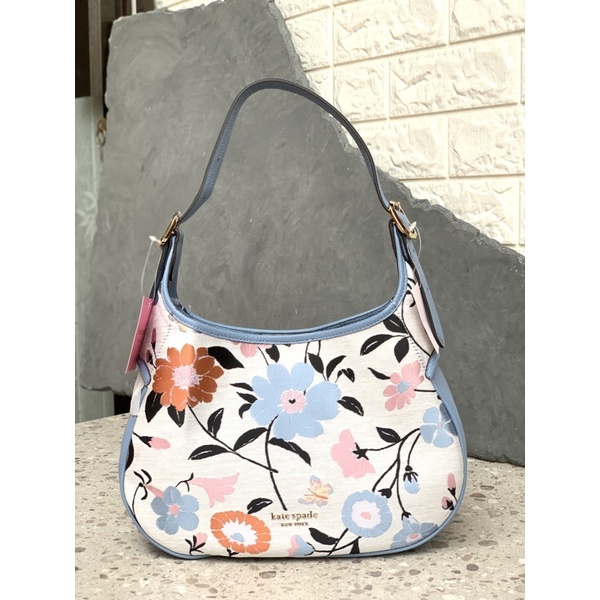 KS PENNY HOBO FLORAL JACQUARD SHOULDER BAG