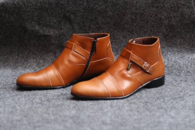 SEPATU BOOT SEMI FORMAL KULIT ASLI