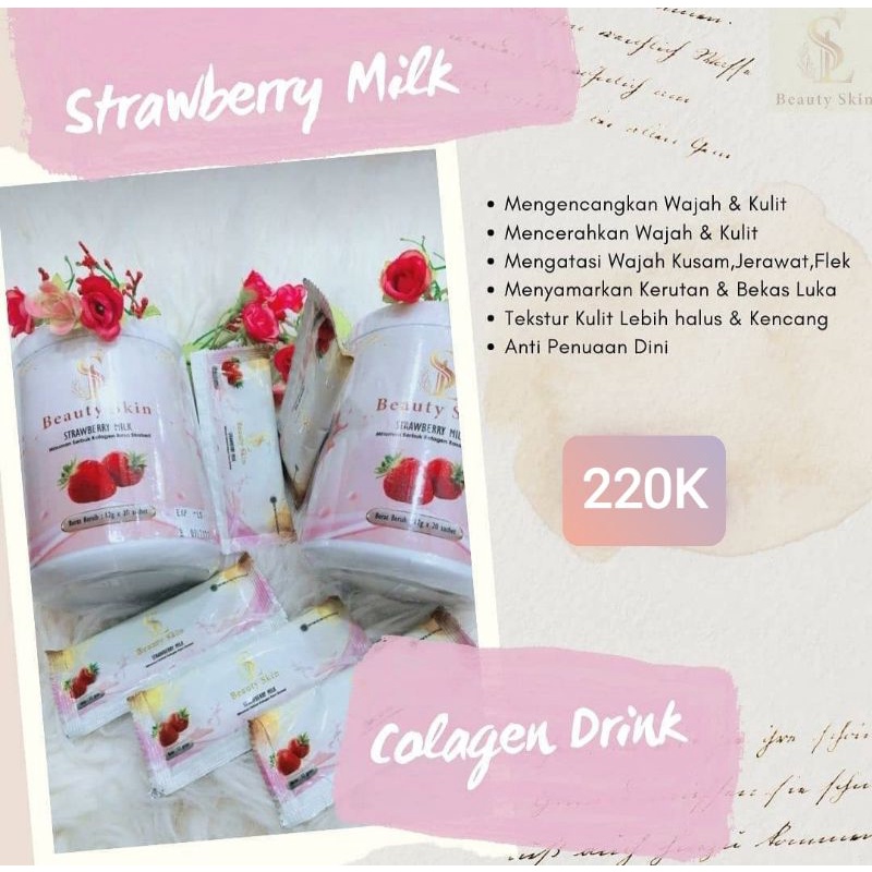 

COLLAGEN STRAWBERRY MILK LS BEAUTY SKIN
