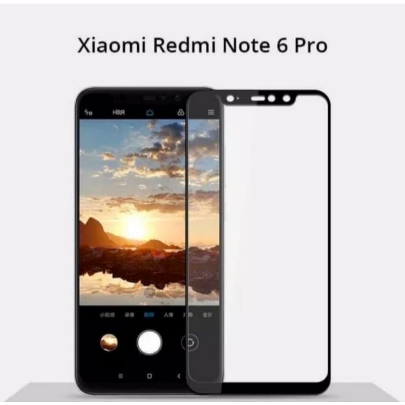 Xiaomi Redmi Note 6 Note 6 Pro tempered glass anti gores kaca full lcd