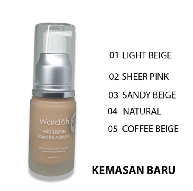 Wardah Exclusive Liquid Foundation 20ml