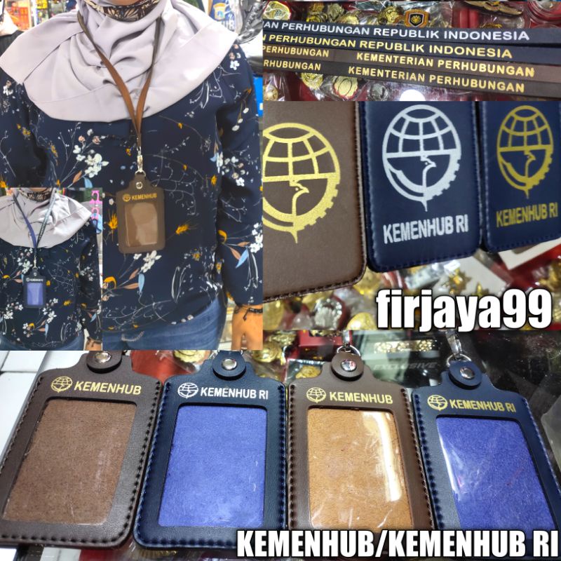 

name tag id card kemenhub/kemenhub ri/tempat gantunggan kartu id card kemenhub