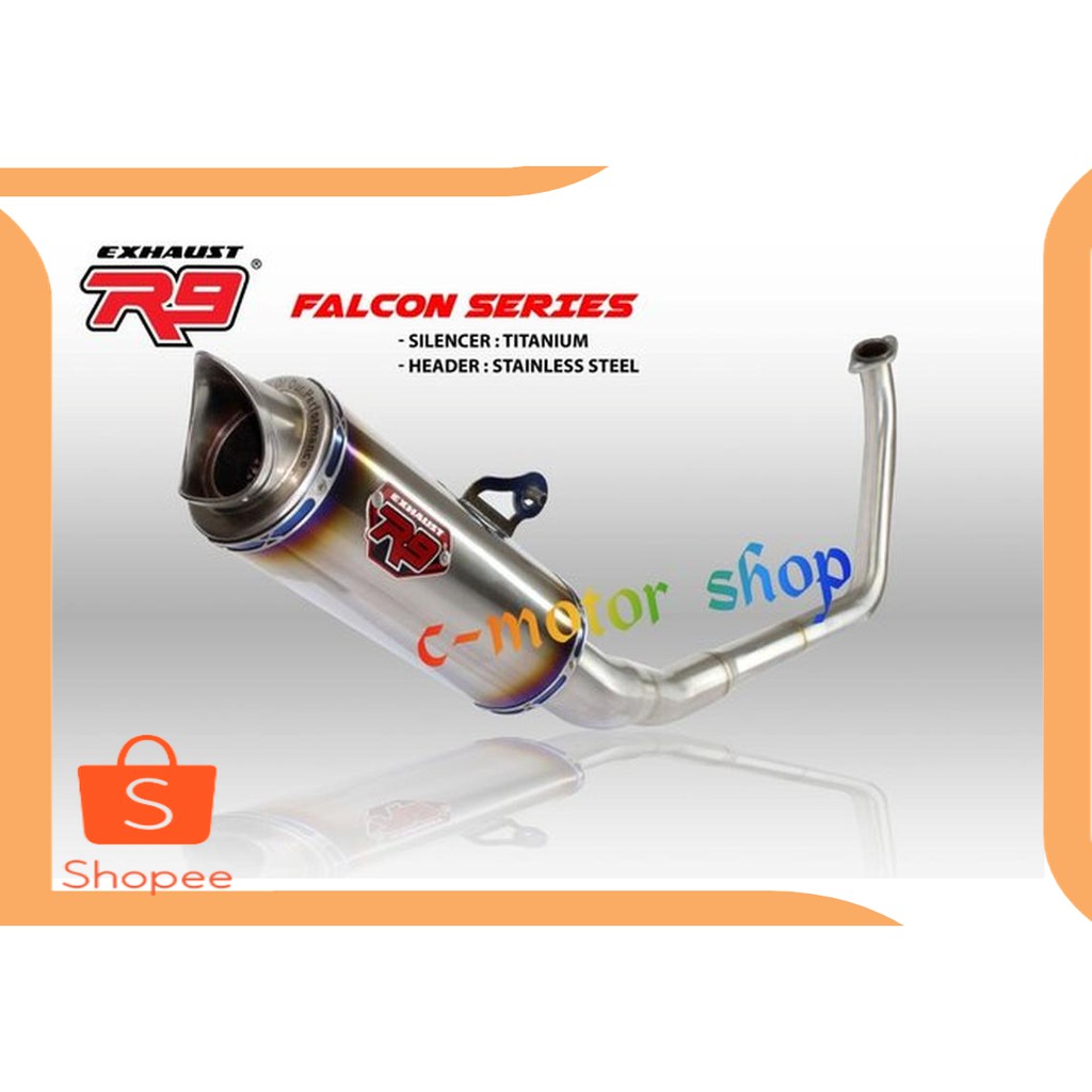 Jual last stok Knalpot R9 Falcon Titanium Series Cbr 150 New Cb150R Cbr15 Berkualitas