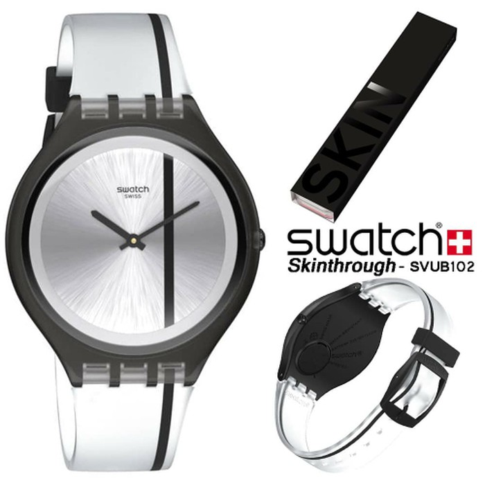 NEW JAM TANGAN SWATCH SKIN ORIGINAL SVUB102 SKINTHROUGH