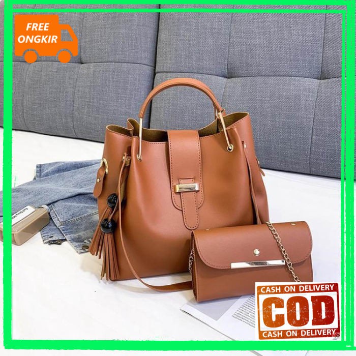 JUAL iBAGS 2746 3 IN 1 - TAS BATAM - TAS WANITA - TAS IMPORT - GROSIR TAS -TAS SELEMPANG READY STOK