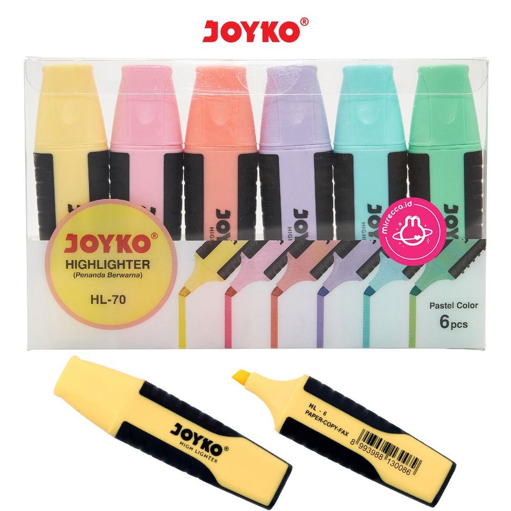 

[(BAYAR DITEMPAT) SET 6 WARNA JOYKO PASTEL HIGHLIGHTER HL-70