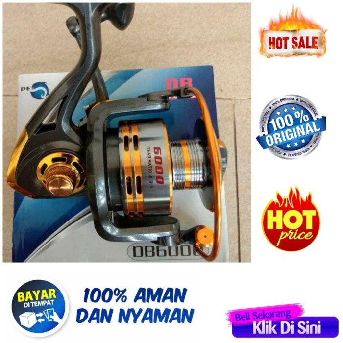 Promo Cod Set Pancing Laut Kekuatan 20Kg Joran 210 Reel Debao Db6000 Cv