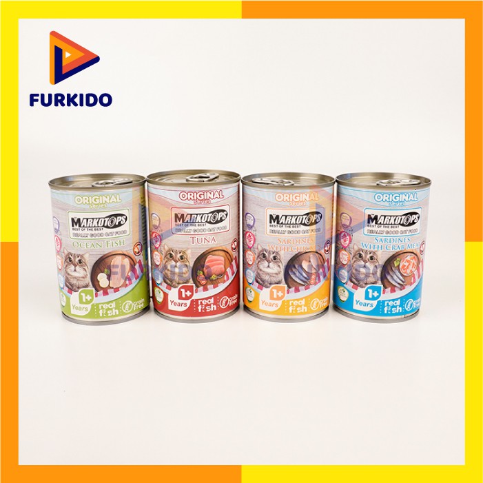 MARKOTOPS Makanan Kucing Kaleng / Cat Wet Food Can 400 Gram