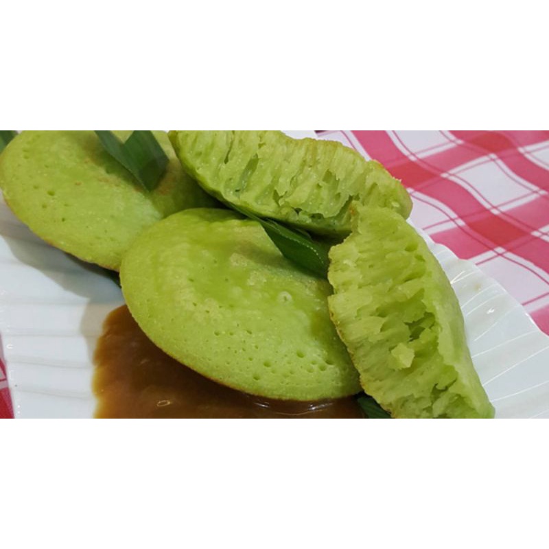

surabi / serabu hijau kuah kinca