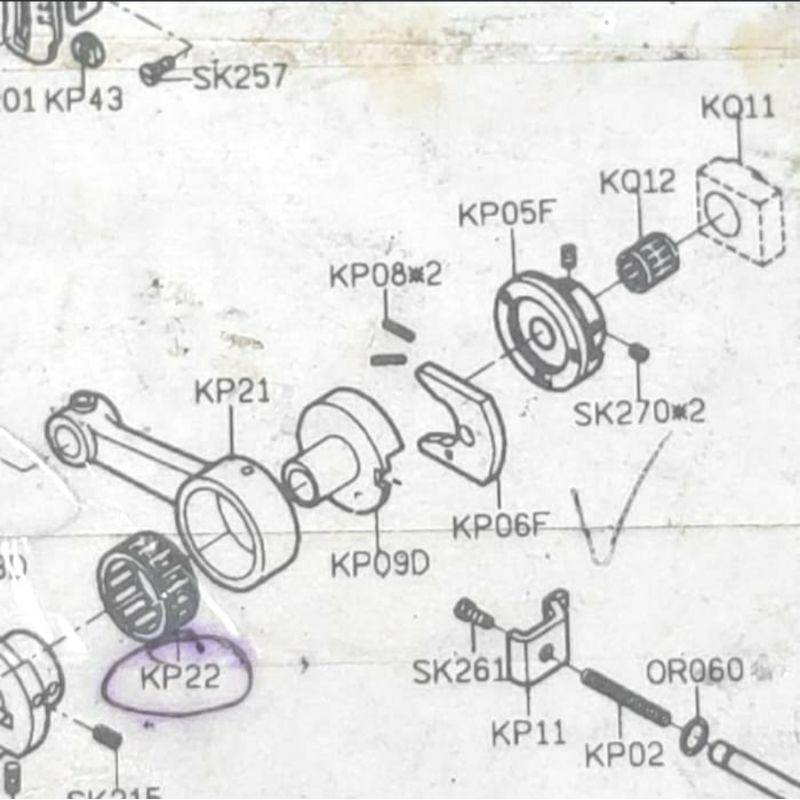 KP06F + KP08*2 Kasar Halus Mesin Obras 737/747/757/767