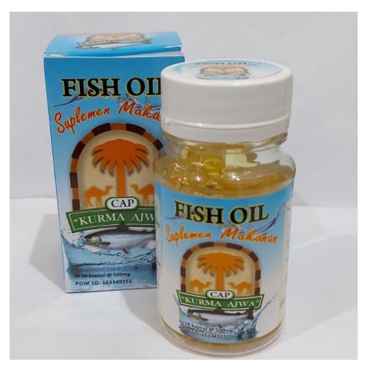 MINYAK IKAN FISH OIL EPA &amp; DHA CAP KURMA AJWA FISH OIL bisa BAYAR DI TEMPAT