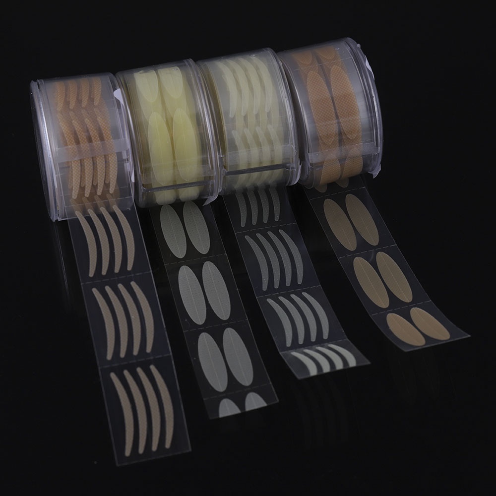 600 Stiker Kelopak Mata Ganda Bentuk Bulat Hati Bahan Mesh Breathable