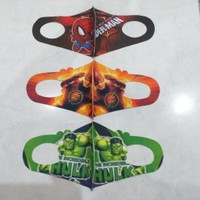 Masker Kain SCUBA Super Hero Anak Anti Debu Bakteri Virus/Masker Motor