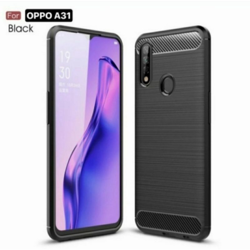 Oppo A31 soft case silikon carbon