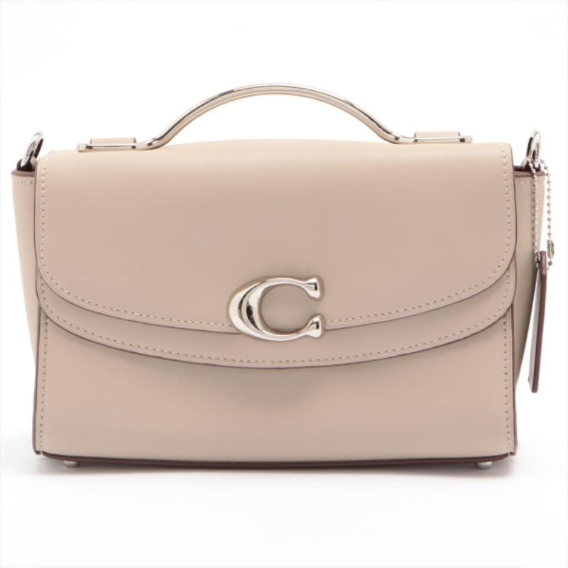 Coach Colorblock Classic Logo Canvas Celia Double Flap Crossbody (C2185)