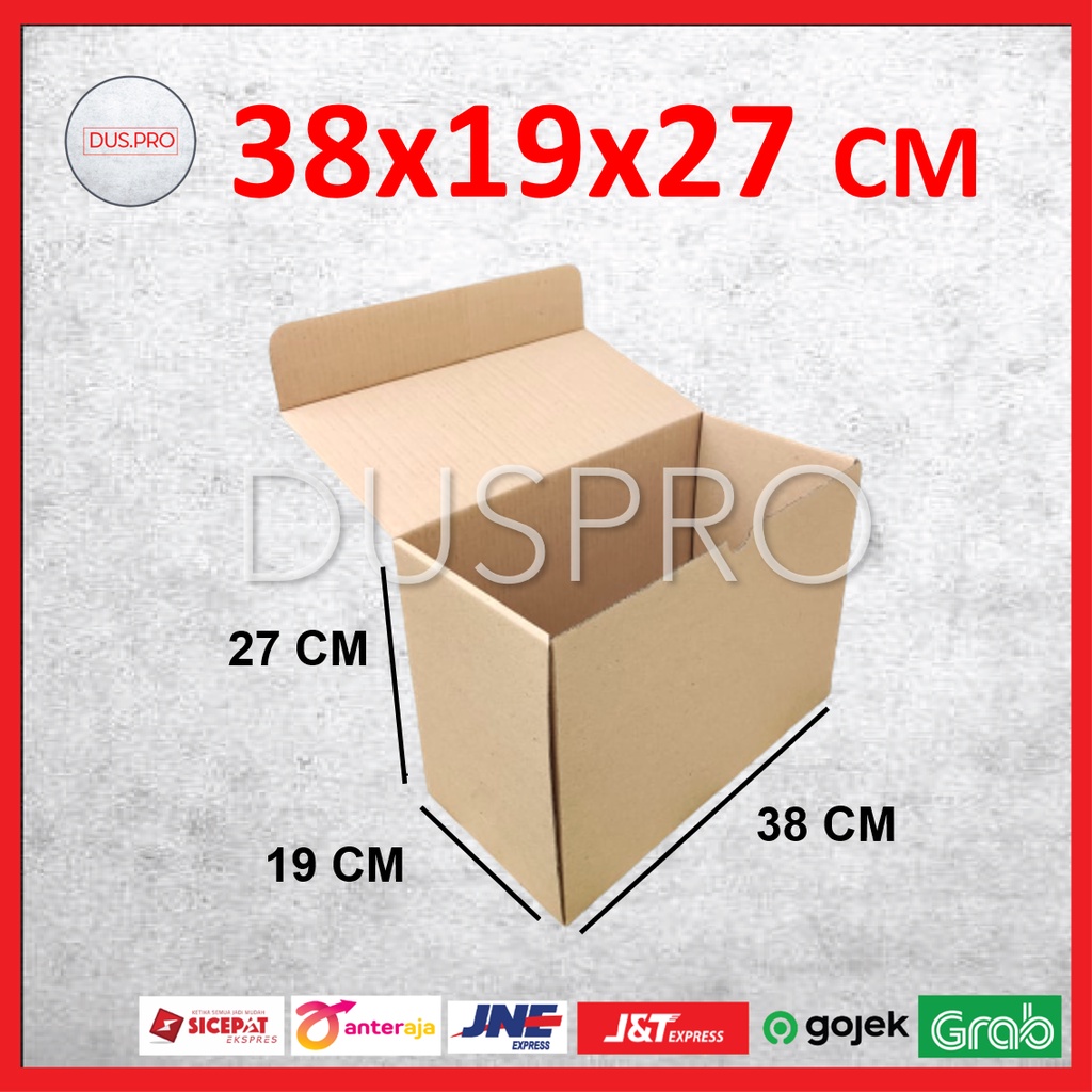 

(min 10 pcs) KARDUS BOX ARSIP DOKUMEN 38X19X27 CM | TEBAL KOKOH BESAR KARTON ARSIP FILE