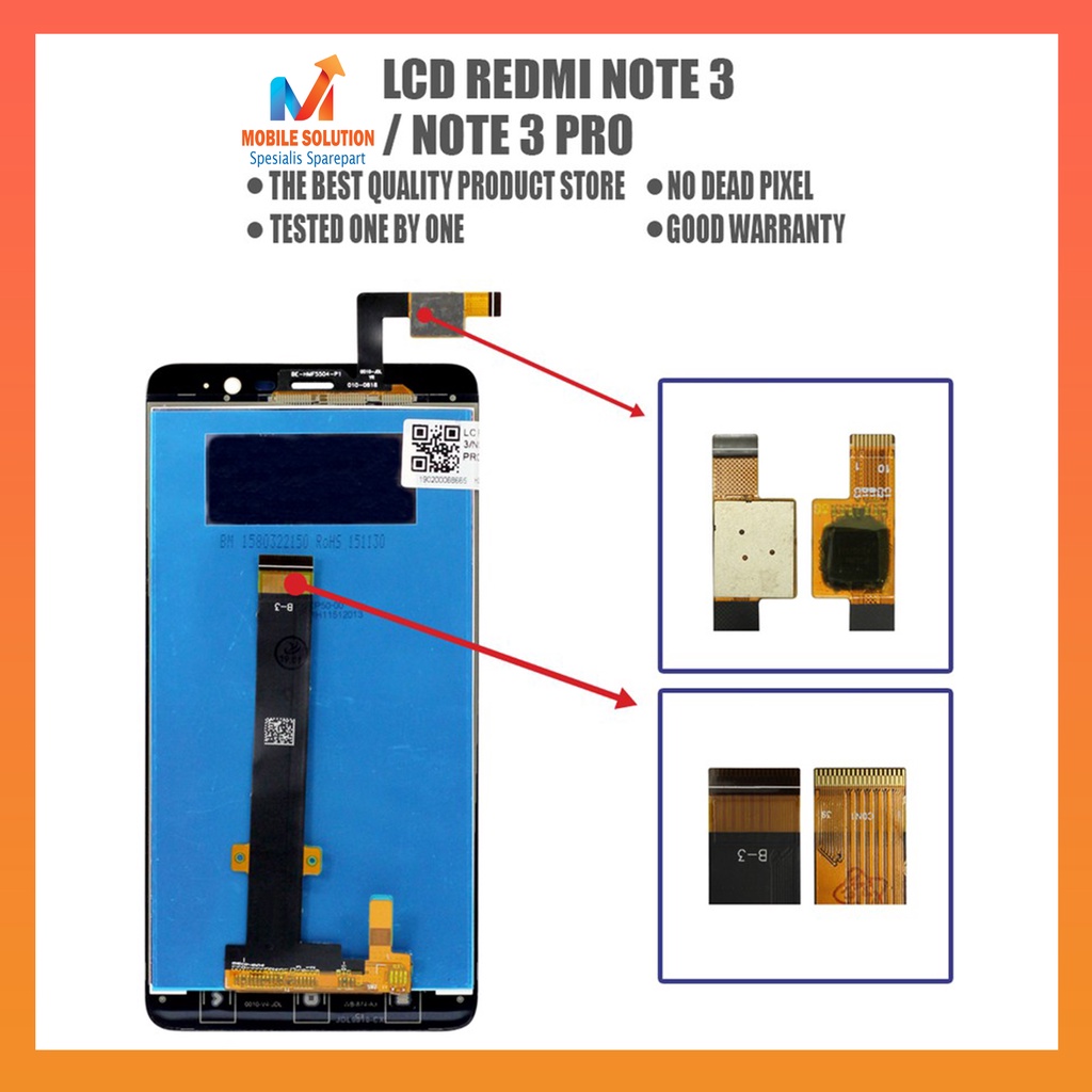 Grosir LCD Xiaomi Redmi Note 3  LCD Redmi Note 3 Pro ORIGINAL 100%  Fullset Touchscreen Garansi 1 Bulan + Packing / Bubbel