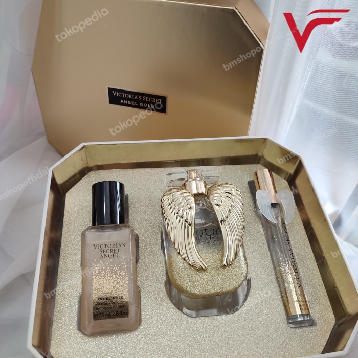 PARFUM ORIGINAL LUXURY GIFT SET VICTORIA SECRET 3 IN 1 FULL BOX
