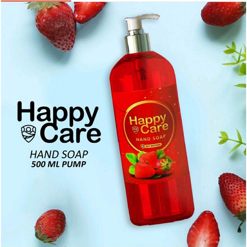 Happy care hand soap 500 ml pump hand wash 500ml reffill handsoap 1 liter