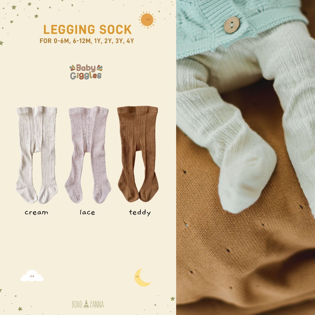 Bohopanna - Legging Sock / Legging Tutup Kaki Bayi dan Anak