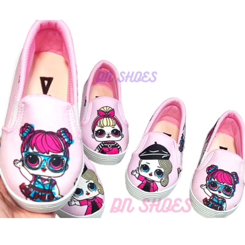 Sepatu Anak Perempuan Karakter Lol Paris Pink dan Tosca