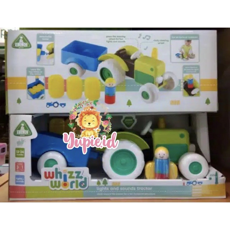 elc whizz world light and sound tractor