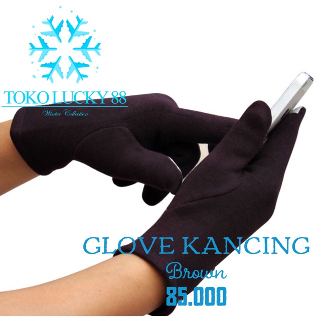 IMPORT MOLLAD Glove Kancing Sarung tangan thermal touchscreen Wanita Musim Dingin model Kancing Woman Glove Winter IMPORT