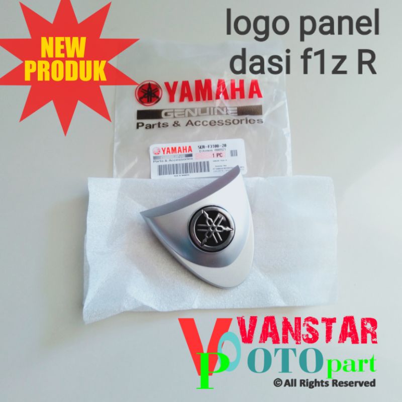 logo panel tameng dasi f1z r fiz r fizr SS2 ORI Yamaha