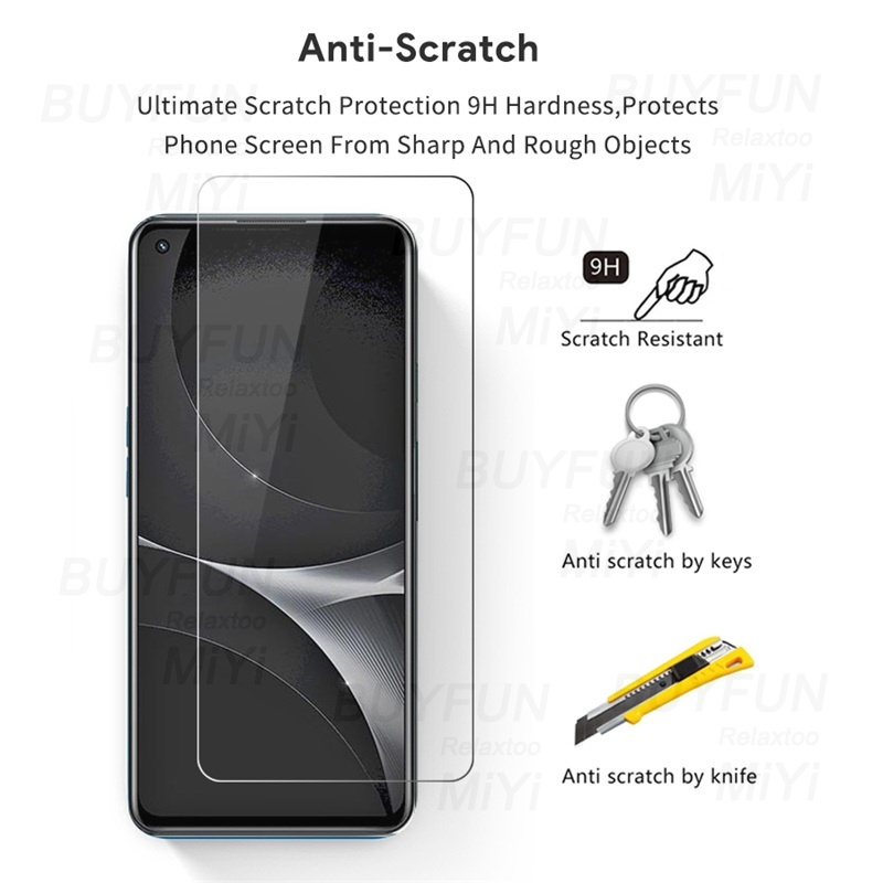 Pelindung Layar Tempered Glass Realme GT Neo 3 GT neo 3T Paket 2 in 1