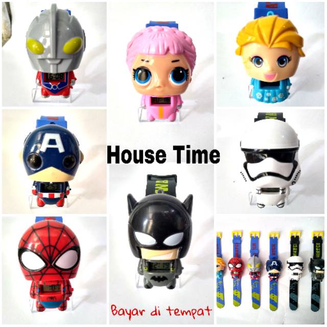 Jam anak karakter jam / anak cowo / jam anak cewe / jam murah / jam anak murah