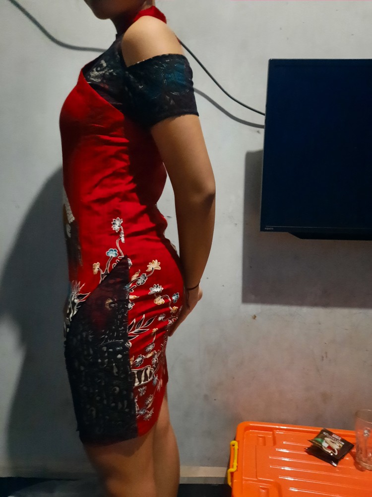 Baju Batik Wanita – Ceongsam Batik Wanita  014 - 031 - 032 Red Koin