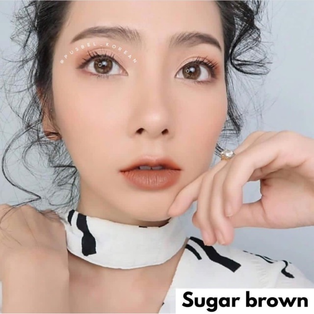 Mini sugar brown gray softlens kitty kawaii