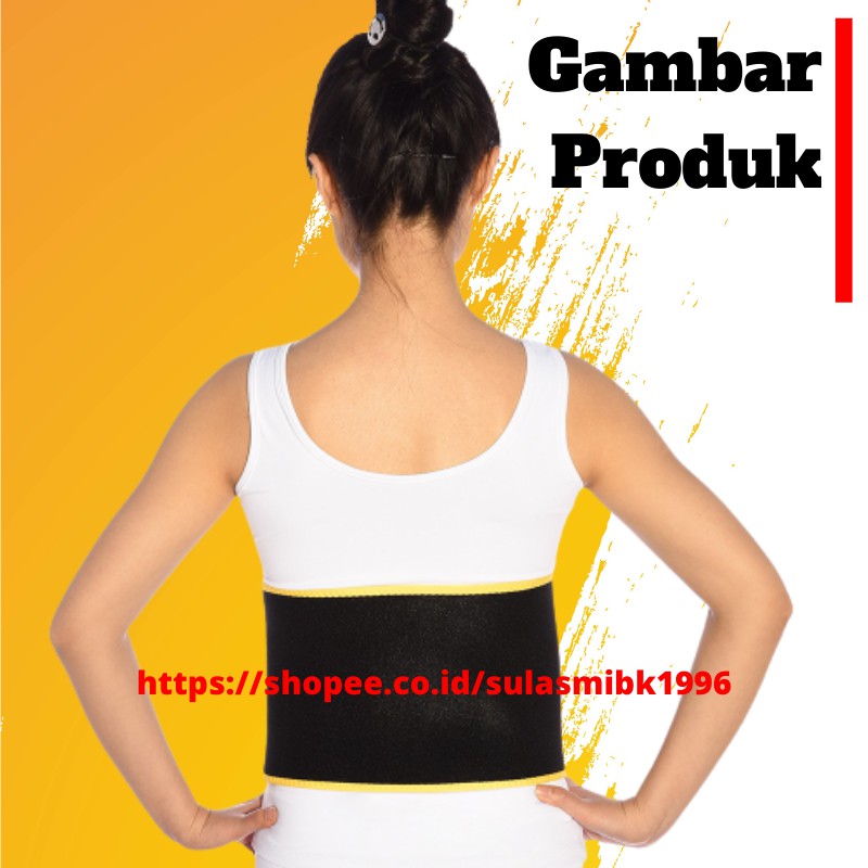 Sabuk Pelangsing Korset Pengecil Perut Sweet Sweat Waist Trimmer Belt Korset Pembakar Lemak