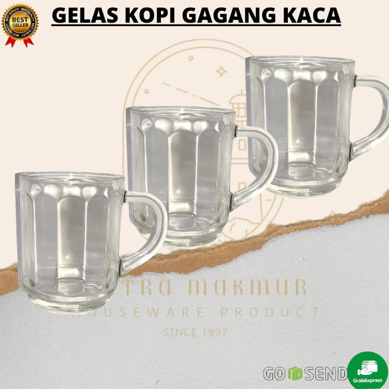 GELAS KOPI GAGANG POLOS @6 Pcs / ROYALEX