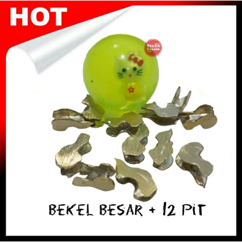 BOLA BEKEL BESAR FULLSET | BOLA D 5 cm + BIJI BEKEL MAINAN ANAK TRADISIONAL