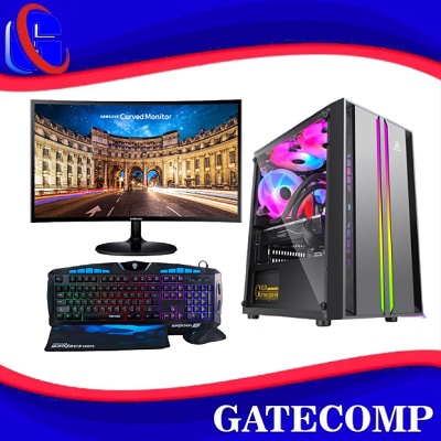 PC Lengkap Gaming Intel core  i7 2600  GT 1030 2GB / DDR 16GB / SSD 120 /  LED 24