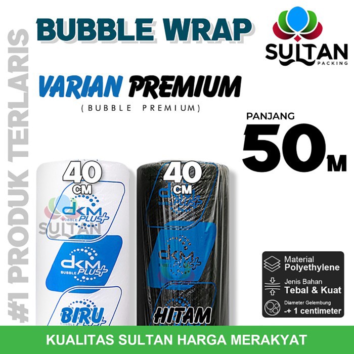 

Plastik Bubble Wrap 40cm x 50m Bubblewrap DKM PLUS PREMIUM TERMURAH / ROLL