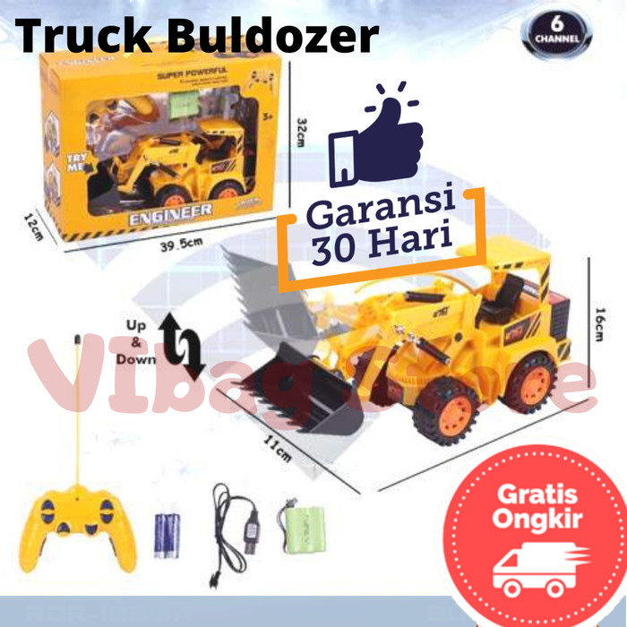 Mainan Anak RC Buldozer Dan Beko Mobil Remote Control ExcavatoR RDR1030