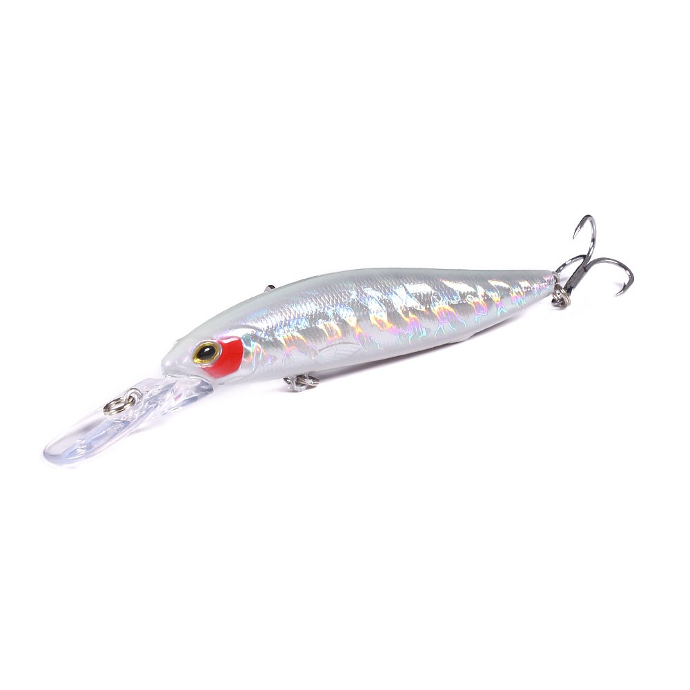 Hengjia 1pcs Casting Minnow Tenggelam Ikan Kecil 13cm 15.5g Magnet Memancing Umpan Laser Fishing Lures Buatan Plastik Keras Untuk Memancing