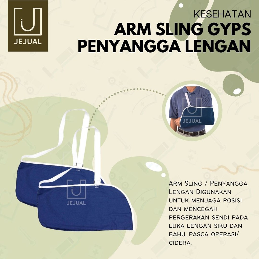 ARM SLING Gypsum S/M/L/XL Alat Gendong Gips Penyangga/Pelindung/Penahan/Gendongan Lengan/Tangan/Bahu