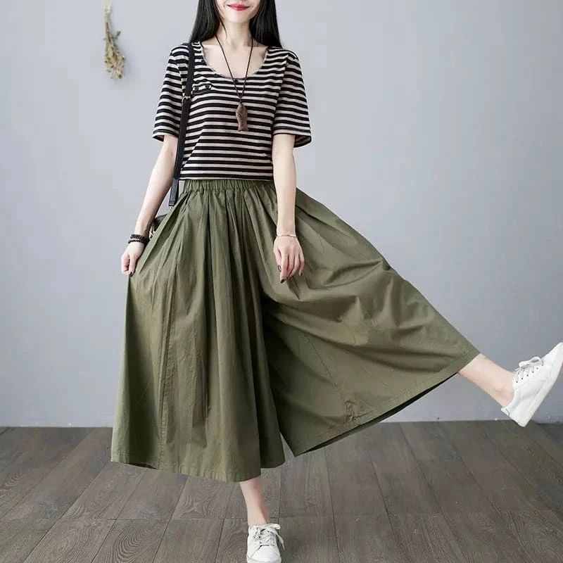 MIA PANTS OVERSIZE HS LINEN  CELANA KULOT WANITA POLOS NYAMAN DI PAKAI HARGA MURAH DAN KUALITAS BAGUS CELANA FASHION TEBRARU COCOK UNNTUK OOTD DANA CARA CAUSAL LAIN CELANA 2022