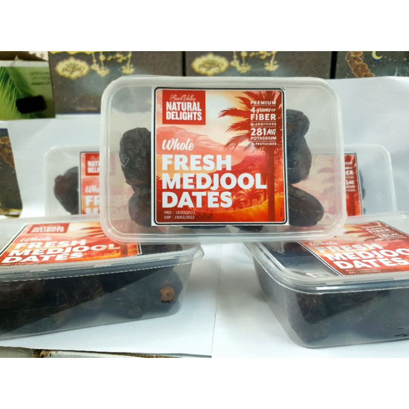 kurma medjool Dates California 500gr/Natural Delight Jumbo