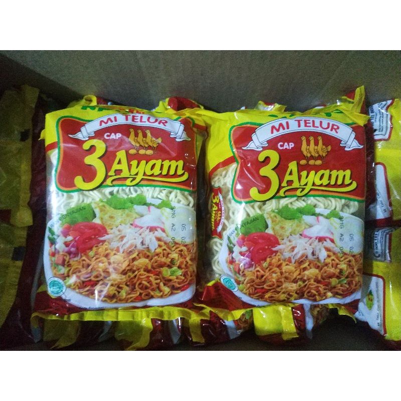 

Mie Mi Telur Kuning Cap 3 Ayam Paling Murah 120gr