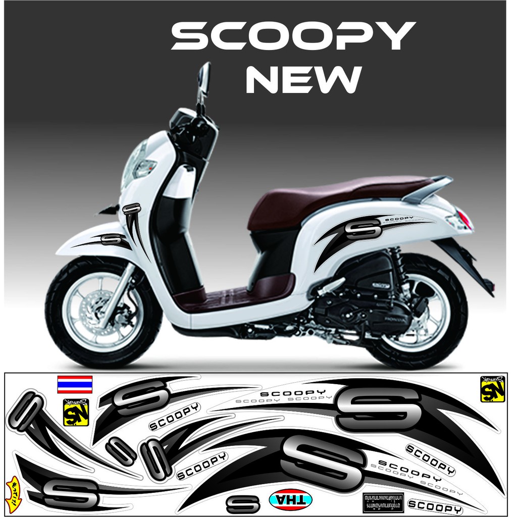 SCOOPY 2021 VARIASI STRIPING SCOOPY VARIASI ALL 2013-2021 STRIPING STICKER