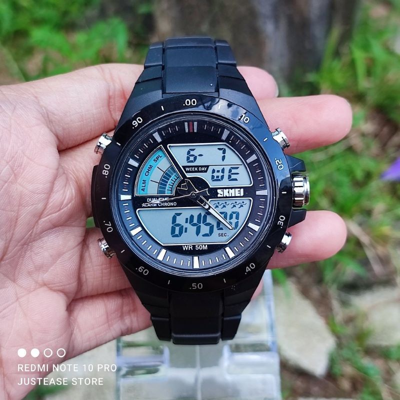 [Bisa COD] Jam Tangan SKMEI 1251 Full Black Original Anti Air