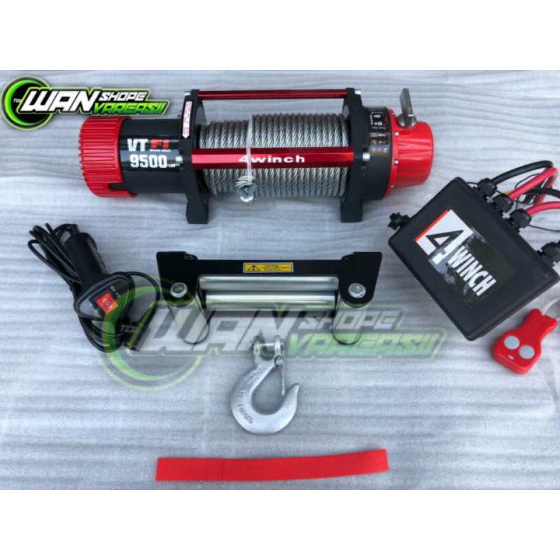 Winch 4Winch 9500 lbs Red