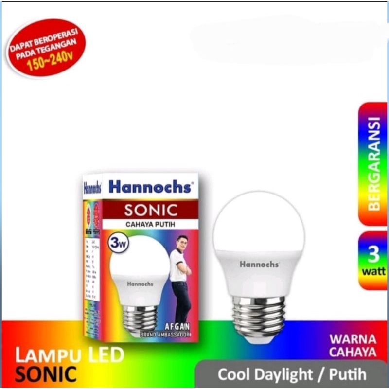 LAMPU LED HANNOCHS SONIC 3W / 5W / 7W / 9W / 12W