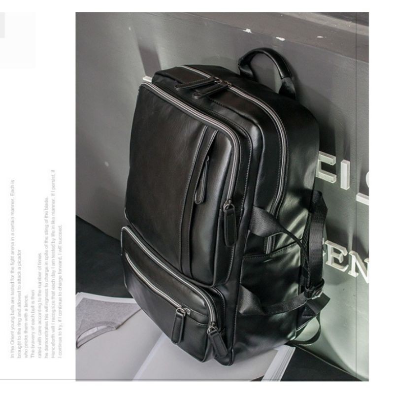 Tas Kulit | Tas Ransel Kulit Pria Ala Korean | Tas Kerja (HURRICANE)