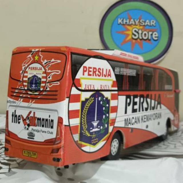 Miniatur Bus bis / mainan bus bis  persija shd