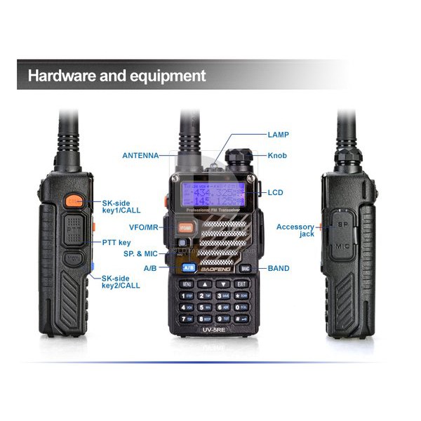 PRODUK BAGUS Baofeng UV-5RE HT Handy Talky UV 5RE PLUS UV-5R radio UV5R TERLARIS